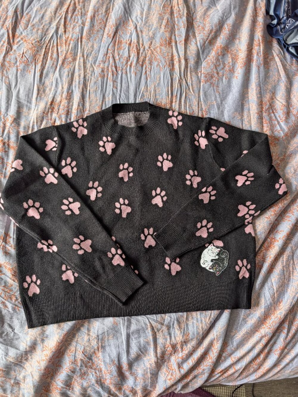 Black Milk cat kitty kitten paw sweater